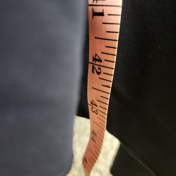 Ann Taylor V Neck Ruffle Flutter Sleeve Midi Maxi Dress Size XS Petite Navy Blue - Picture 8 of 12